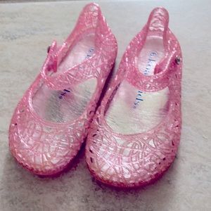 Koala kids size 6 little girl pink jellies sandals